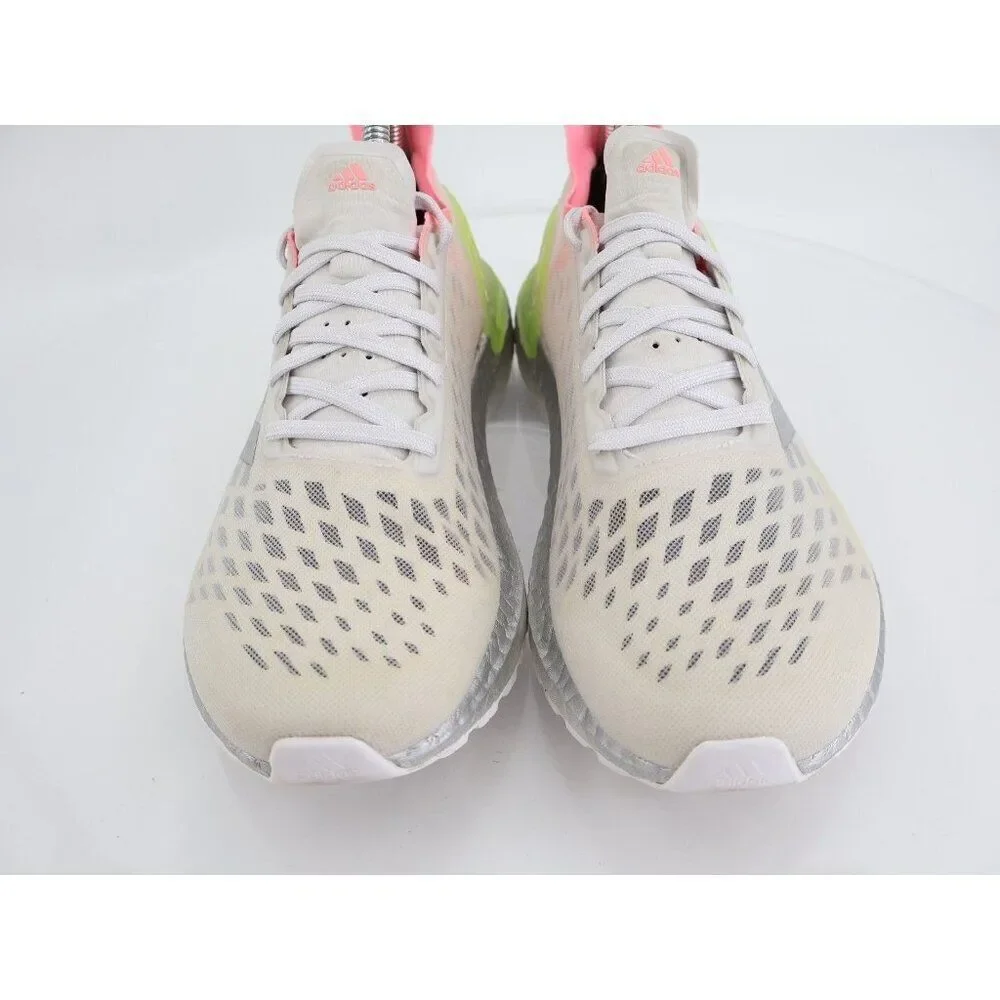 Adidas Ultraboost PB Running Shoes Women 7.5 Grey Silver White Continental Sole
